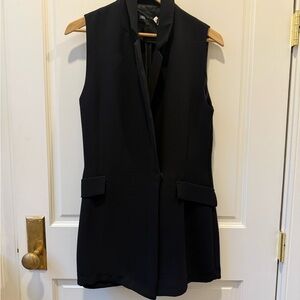 Zara Sleeveless Black Skort Dress